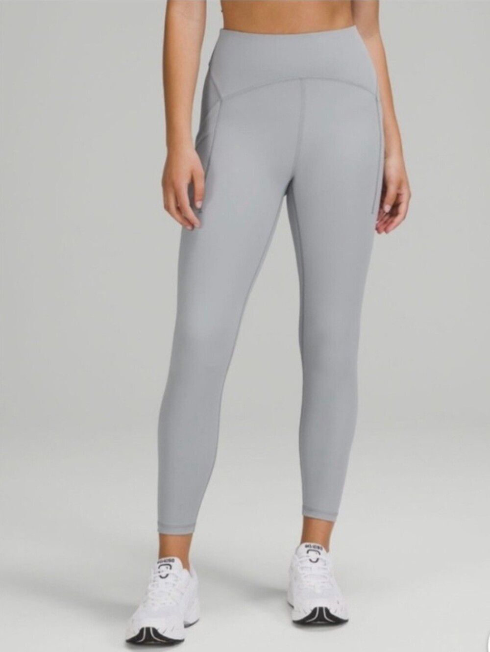 VGUC Lululemon Power Thru High-Rise Tight 25"Rhino Grey